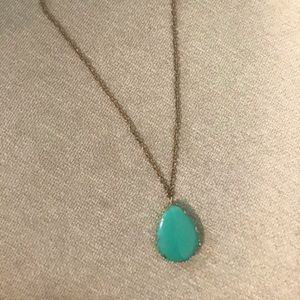 Turquoise colored stone necklace